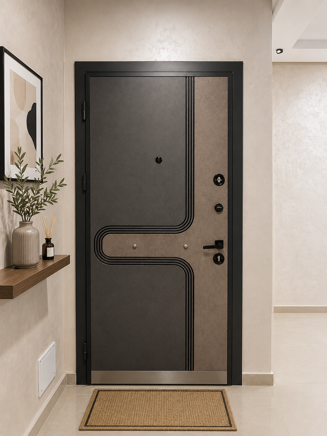 Elaf Sky View armoured entry door — interior