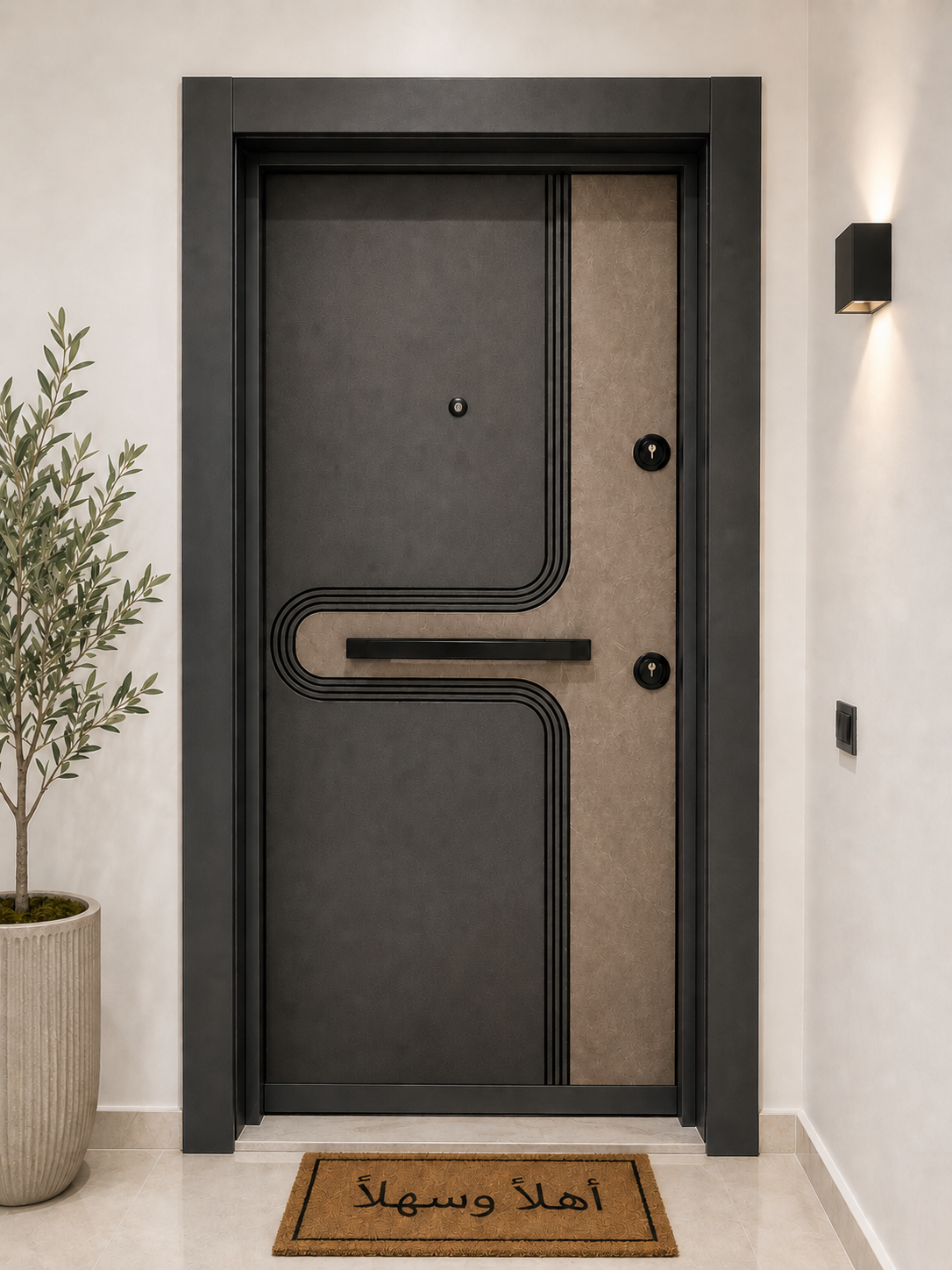 Elaf Sky View armoured entry door — exterior